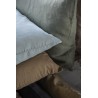 ib laursen housse de coussin carre lin chataigne marron dore
