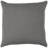 ib laursen housse de coussin carre lin gris anthracite fonce