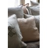 ib laursen housse de coussin lin rectangulaire beige cafe creme