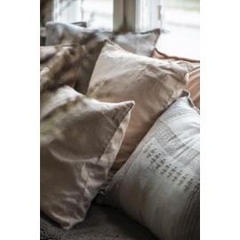 ib laursen housse coussin lin carre beige cafe creme
