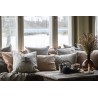 ib laursen housse coussin lin rectangulaire gris clair lin naturel
