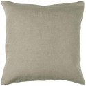 ib laursen housse coussin carre lin couleur gris clair lin naturel