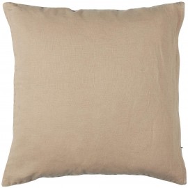 ib laursen housse de coussin carre lin beige rose