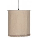 Suspension lin franges IB Laursen beige rose