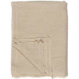 Plaid double gaze coton IB Laursen beige