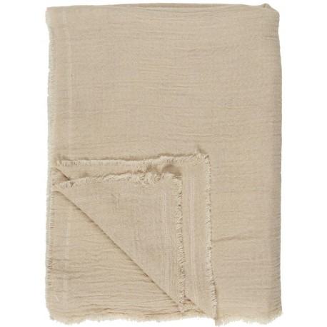 Plaid double gaze coton IB Laursen beige