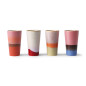 HKliving Kaffeetassen aus Steingut (4er-Set)