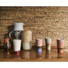 hk living set de 4 tasse mugs a cafe gres multicolores
