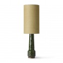 hk living abat jour tube lampe a poser vert jute style vintage retro