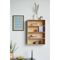 hubsch etagere murale rectangulaire bois style scandinave moderne