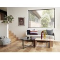 hubsch table basse rectangulaire design scandinave epure bois chene clair