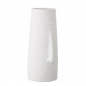 bloomingville vase haut blanc terrecuite nez sculpte en relief berican