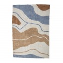 bloomingville tapis design moderne epais moelleux colore multicolore