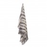 Plaid tie dye franges Bloomingville Georgina bleu