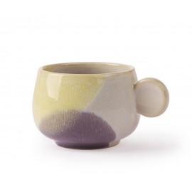 hk living tasse a cafe gres couleurs pastel jaune violet