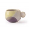 hk living tasse a cafe gres couleurs pastel jaune violet
