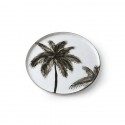 Petite assiette porcelaine palmiers HK Living Palms