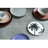 Assiette porcelaine palmiers HK Living Palms