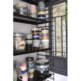 HKliving Mud Kaffeebecher aus Steingut im 70er-Jahre-Stil