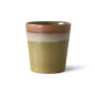 Gobelet grès à café style 70's HKliving Spring Greens set 4