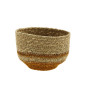 madam stoltz petit panier jonc de mer bicolore orange nature madam stoltz petit panier jonc de mer bicolore orange nature