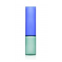 ichendorf bamboo vase verre design multicolore droit bleu vert