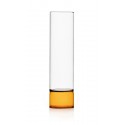 ichendorf milano bamboo vase verre bicolore design ambre transparent