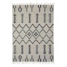 house doctor arte grand tapis motif ethnique blanc ecru noir 160 x 230