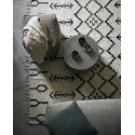 house doctor arte grand tapis motif ethnique blanc ecru noir 160 x 230