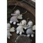 ib laursen decoration de sapin poupees anges en tissu set 6