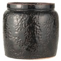 pot de fleur terre cuite emaille noir style rustique ib laursen
