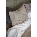 grande housse de coussin lin brode naturel rose ib laursen 50 x 70