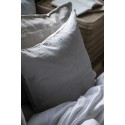 ib laursen grande housse de coussin lin naturel brode beige blanc