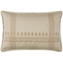 housse de coussin rectangulaire  lin naturel beige broderie ib laursen