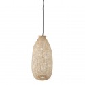 bloomingville bamboo suspension en bambou tresse