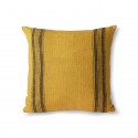 Coussin carré lin HK Living jaune