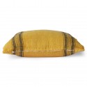 Coussin carré lin HK Living jaune