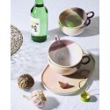 hk living tasse a the ceramique colore mauve rose gallery