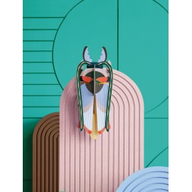 studio roof scarabee cosmos decoration murale carton