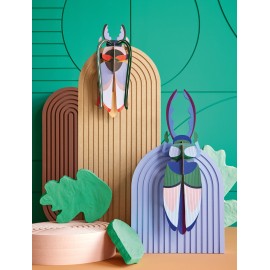 studio roof scarabee cosmos decoration murale carton