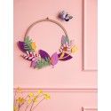 studio roof couronne de fleurs decoration carton murale blossom