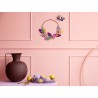 studio roof couronne de fleurs decoration carton murale blossom