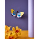 papillon monarque jaune en carton decoration murale studio roof