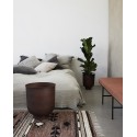 house doctor 2 cache pot fer metal rouille vig burnt henna
