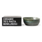 HKliving Pastateller-Set aus Steingut, 2er-Set