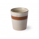 hk living tasse a cafe gobelet gres blanc marron snow