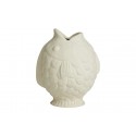 nordal vase poisson gres blanc ecru ducie