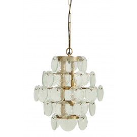 Lustre laiton verre style chic Nordal