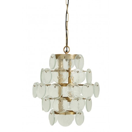 Lustre laiton verre style chic Nordal