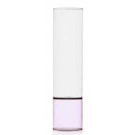 ichendorf bamboo vase verre bicolore rose transparent